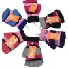Colorful striped knitted half-finger gloves are fashionable, versatile, warm and breathable for women Item Picture
